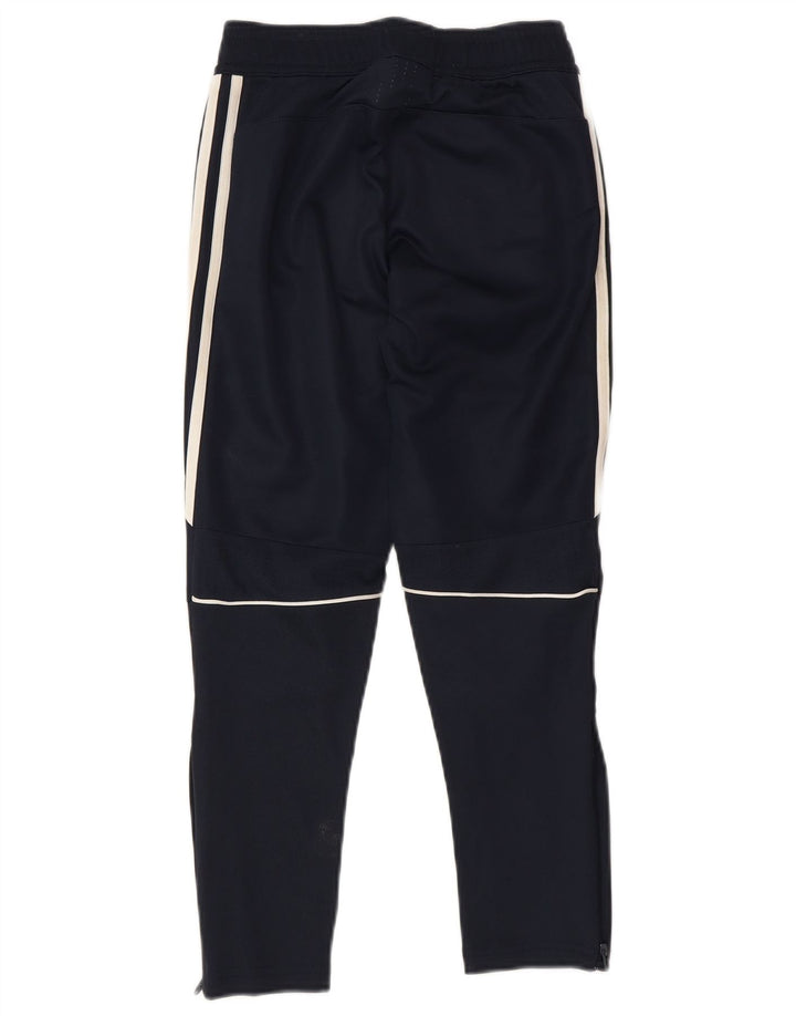 Adidas drenge Climacool træningsdragt bukser 7-8 år marineblå polyester