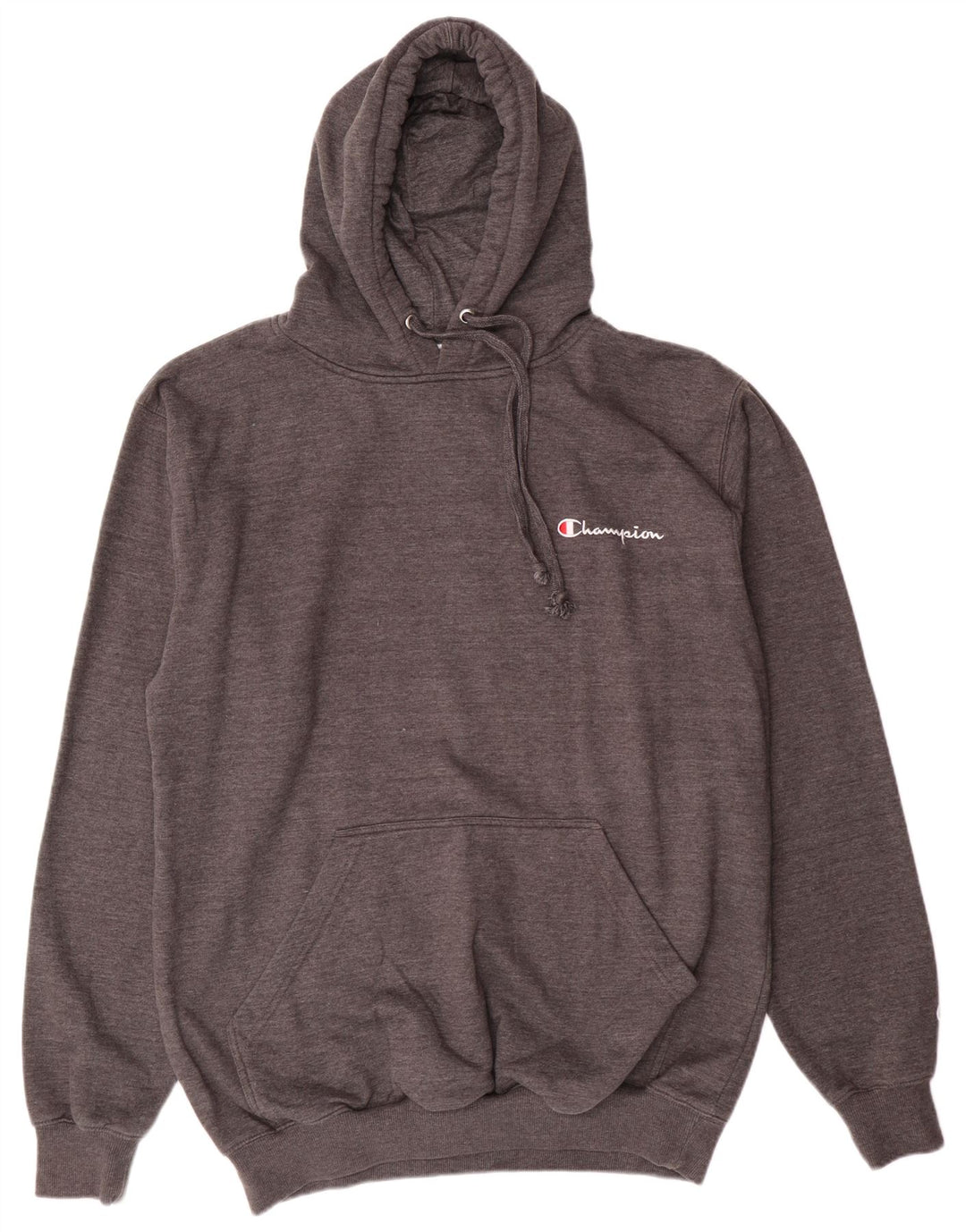 CHAMPION Mens Tall Hoodie Jumper 2XL Grey Cotton