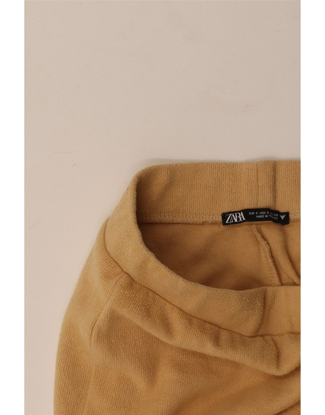 ZARA Træningsdragtsbukser til kvinder UK 8 Small Beige