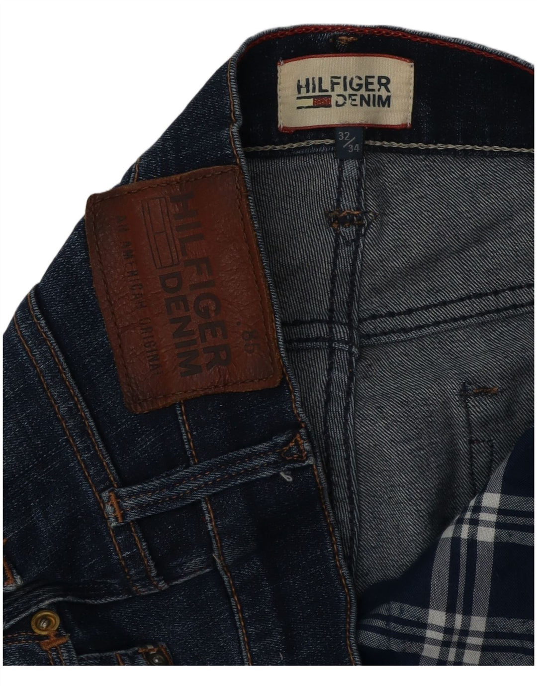 Tommy Hilfiger Straight Jeans til mænd W32 L31 Marineblå