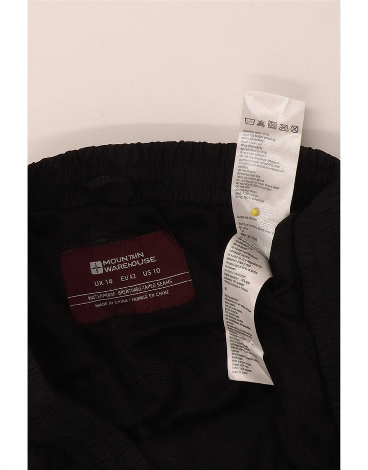 Mountain Warehouse Dame vandtætte bukser UK 14 Large Black Nylon