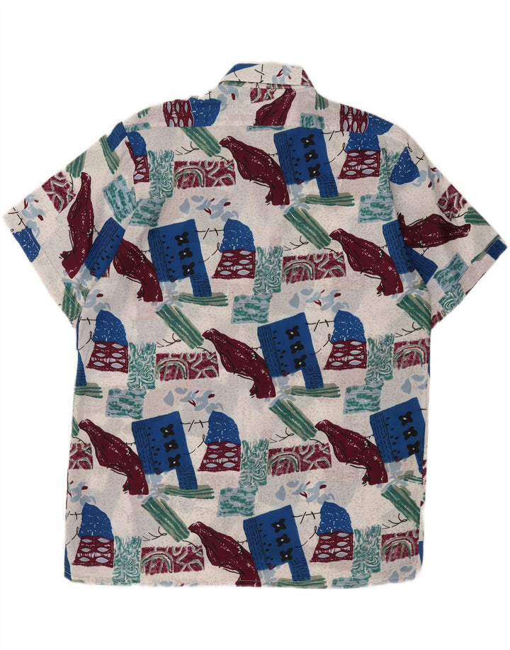 VINTAGE Mens Abstract Pattern Short Sleeve Shirt Large Multicoloured Vintage Vintage and Second-Hand Vintage from Messina Hembry 