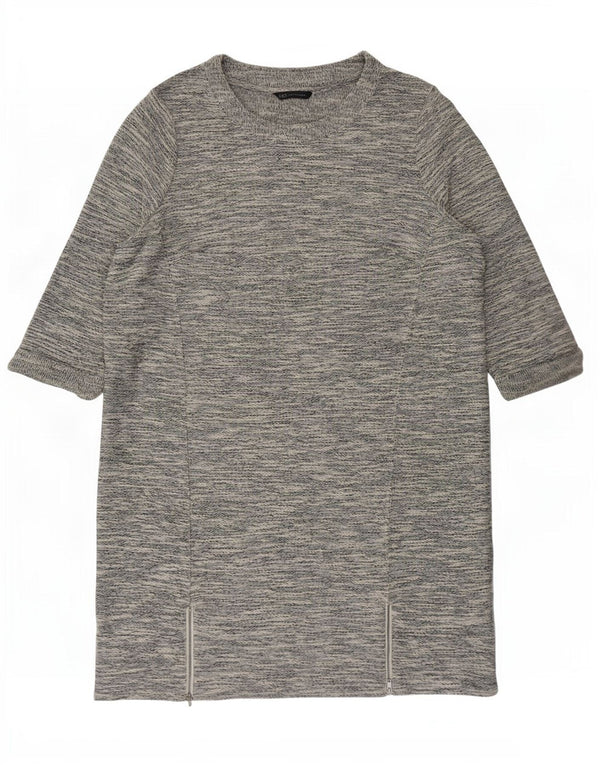 Marks & Spencer Dame 3/4 ærmet Shift Dress UK 20 2XL Grå Flecked