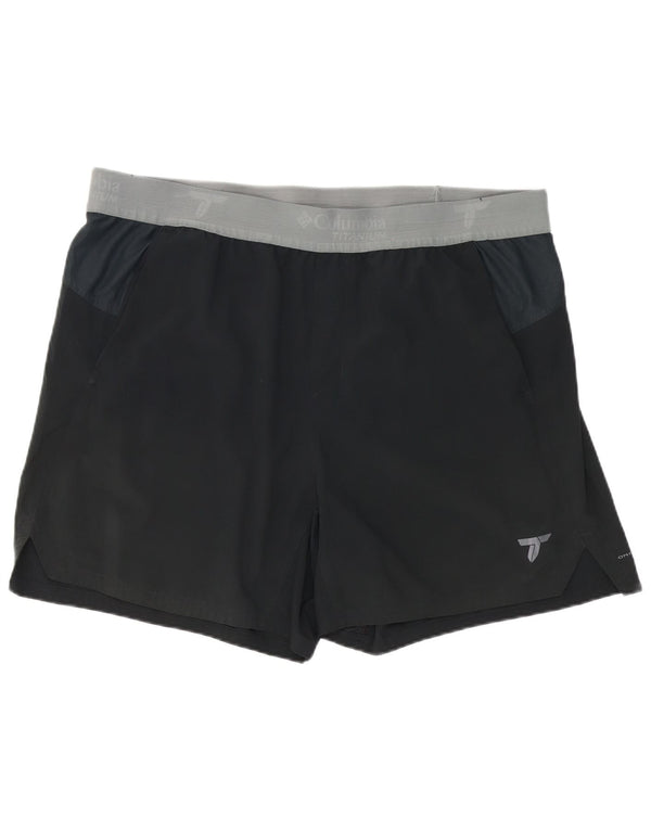Columbia Herre Titanium Graphic Sports Shorts 2XL Sort Colourblock Polyester