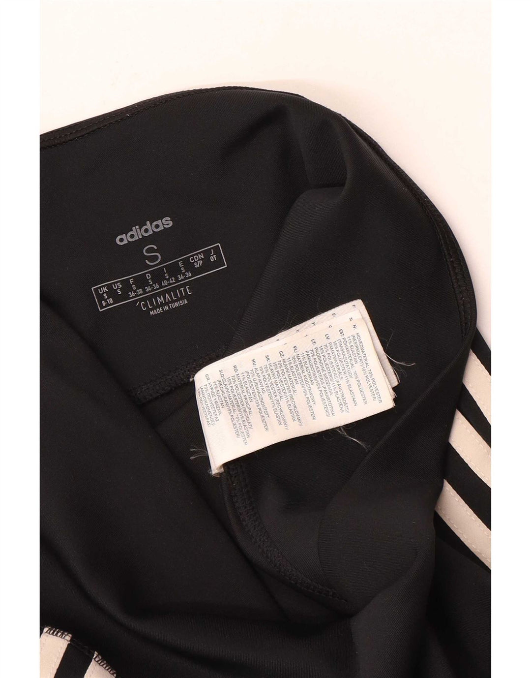 Adidas Womens Climalite Leggings UK 8/10 Small Black Polyester