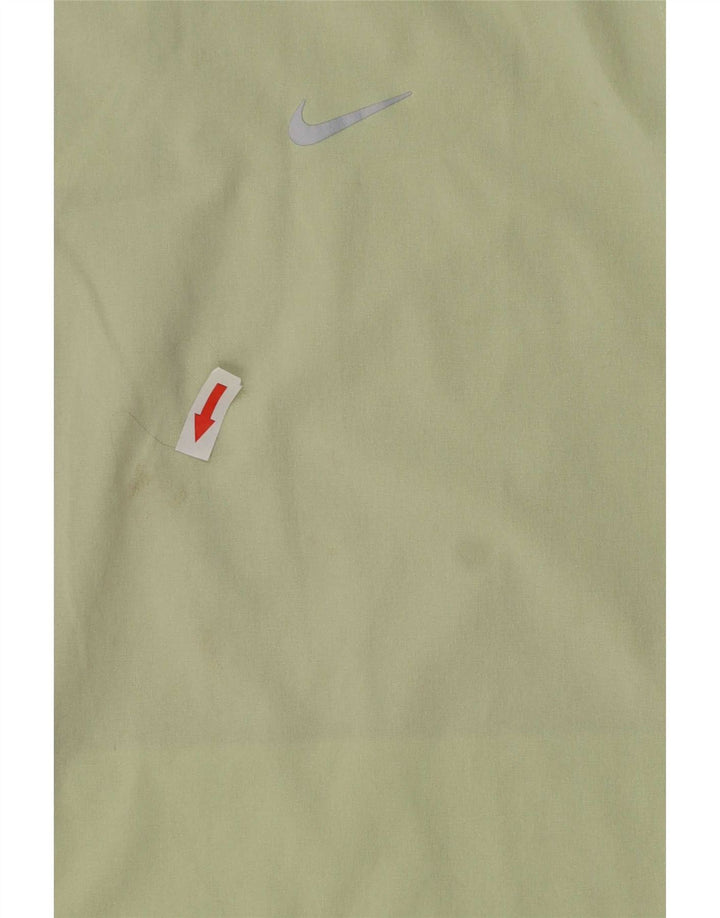 Nike regnjakke med hætte til kvinder UK 18 XL Grøn polyester