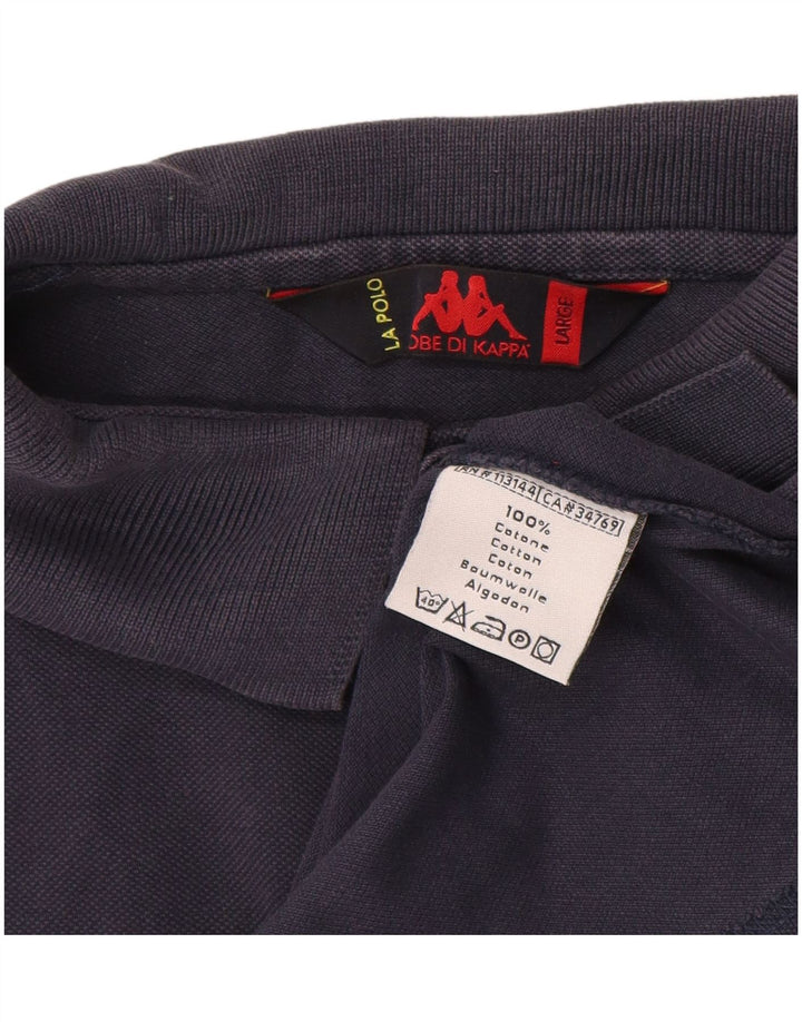 Kappa herre poloshirt Stor marineblå bomuld