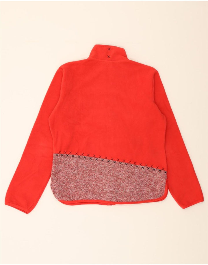ALPENPLUS Womens Fleece Jacket UK 16 Large Red Colourblock Vintage Alpenplus and Second-Hand Alpenplus from Messina Hembry 