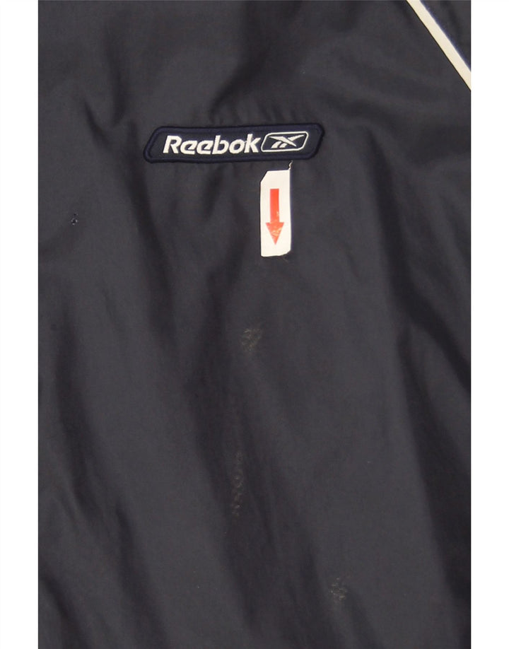 Reebok Regnjakke til mænd UK 40 Stor marineblå nylon