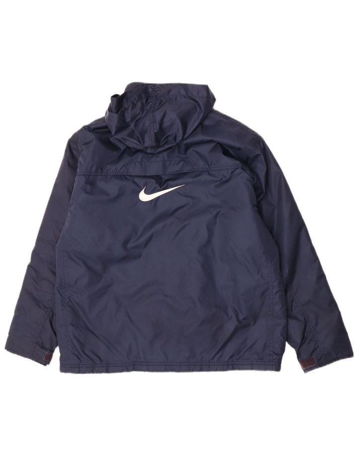 Nike drenge grafisk vindjakke med hætte 12-13 år Stor marineblå