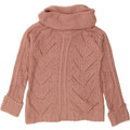 OASIS Womens Roll Neck Jumper Sweater UK 10 Small Pink Polyacrylic Vintage Oasis and Second-Hand Oasis from Messina Hembry 