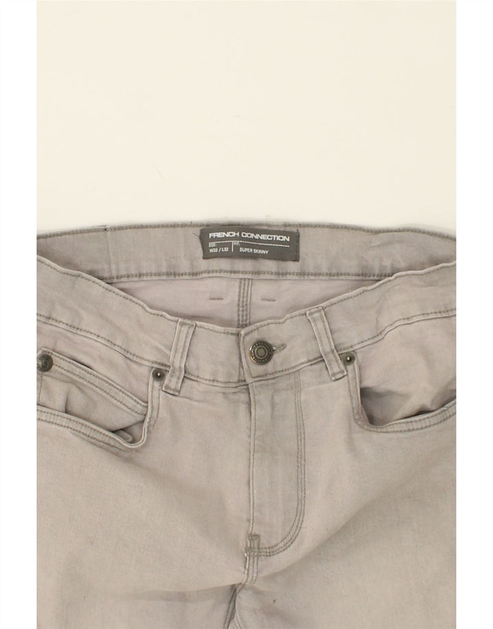 FRENCH CONNECTION Mens Super Skinny Jeans W32 L32 Grey Cotton Vintage French Connection and Second-Hand French Connection from Messina Hembry 
