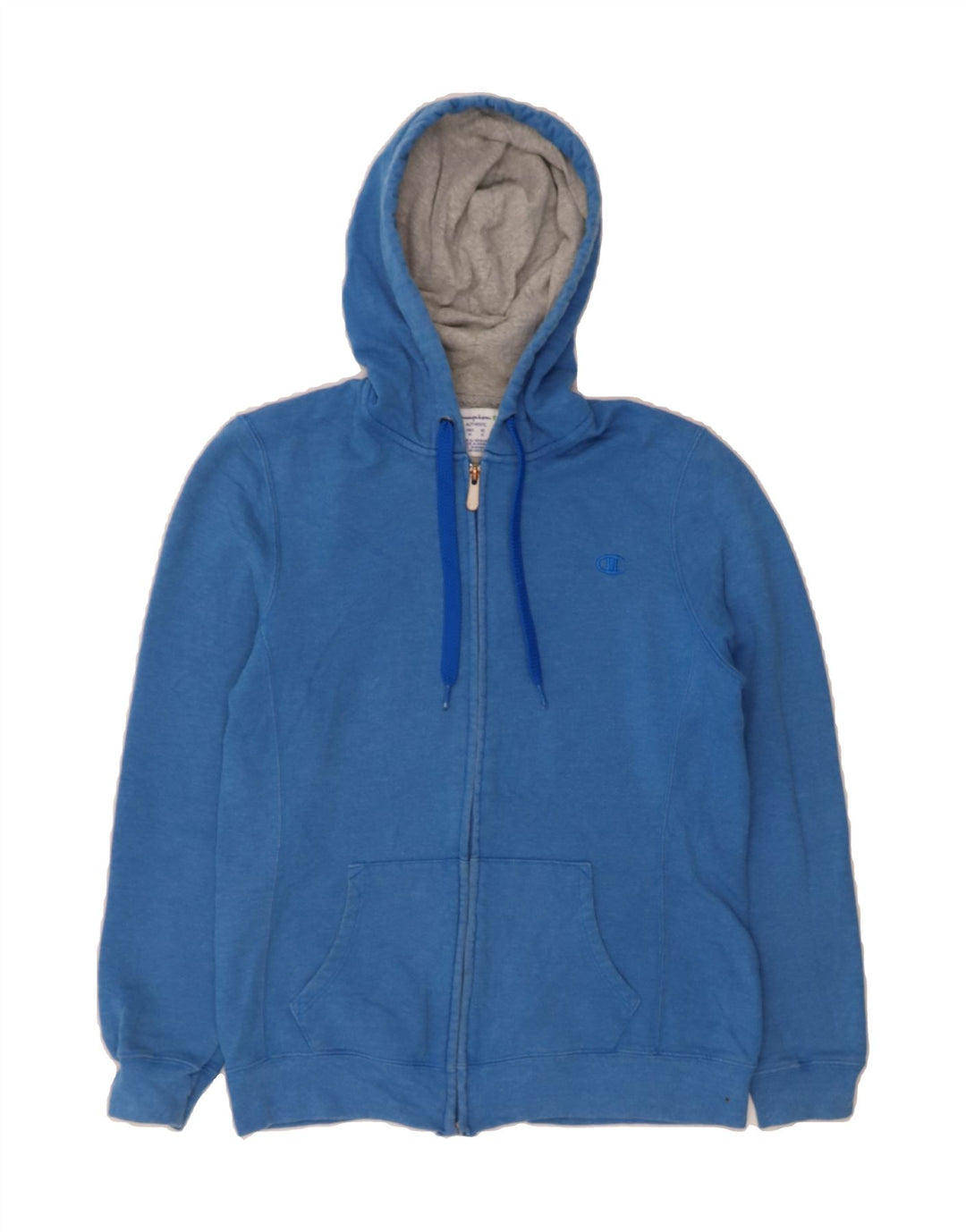 CHAMPION Womens Zip Hoodie Sweater UK 12 Medium Blue Cotton Vintage Champion and Second-Hand Champion from Messina Hembry 
