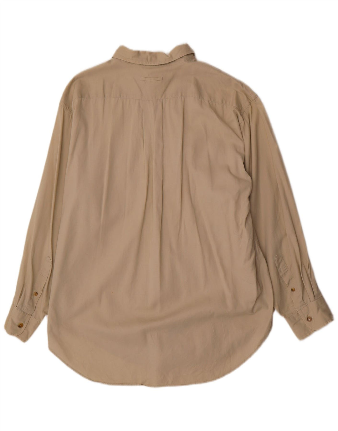 NAUTICA Mens Shirt Size 17 XL Beige Cotton