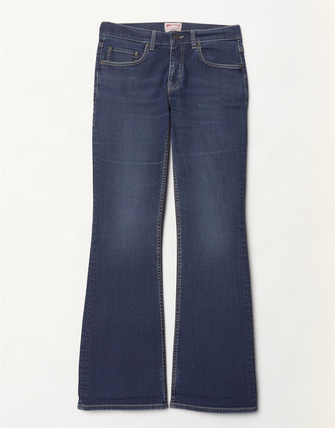 Mustang Dame Bootcut Jeans W32 L32 Marineblå Bomuld