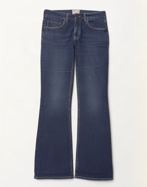 Mustang Dame Bootcut Jeans W32 L32 Marineblå Bomuld