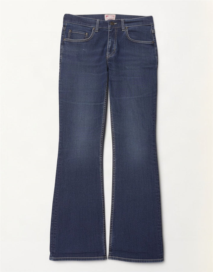 Mustang Dame Bootcut Jeans W32 L32 Marineblå Bomuld