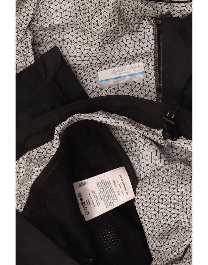 Columbia Regnjakke med hætte til mænd UK 38 Medium Sort Nylon