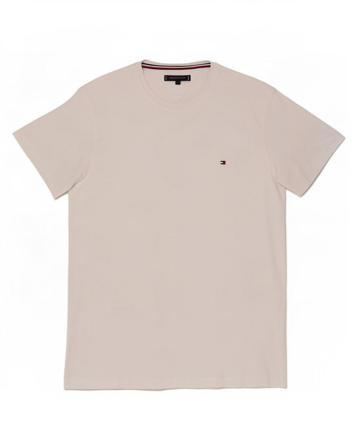 Tommy Hilfiger Herre T-Shirt Top XL Hvid