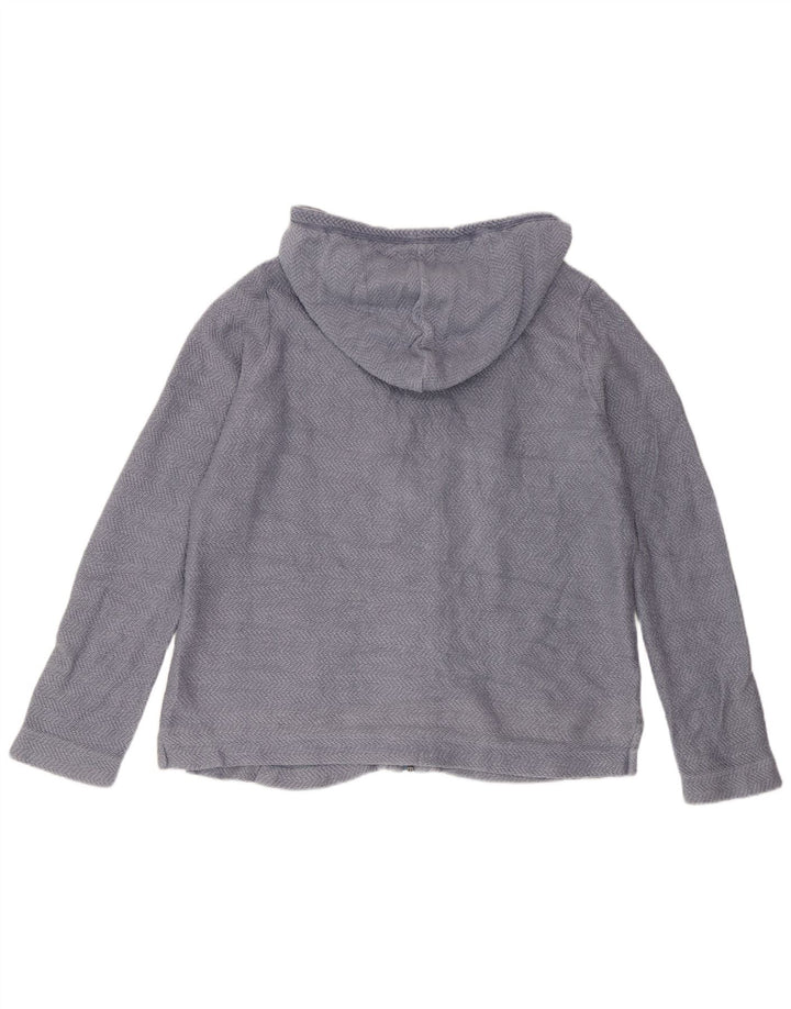 Fat Face Dame Hættetrøje Sweater UK 14 Medium Blue Bomuld