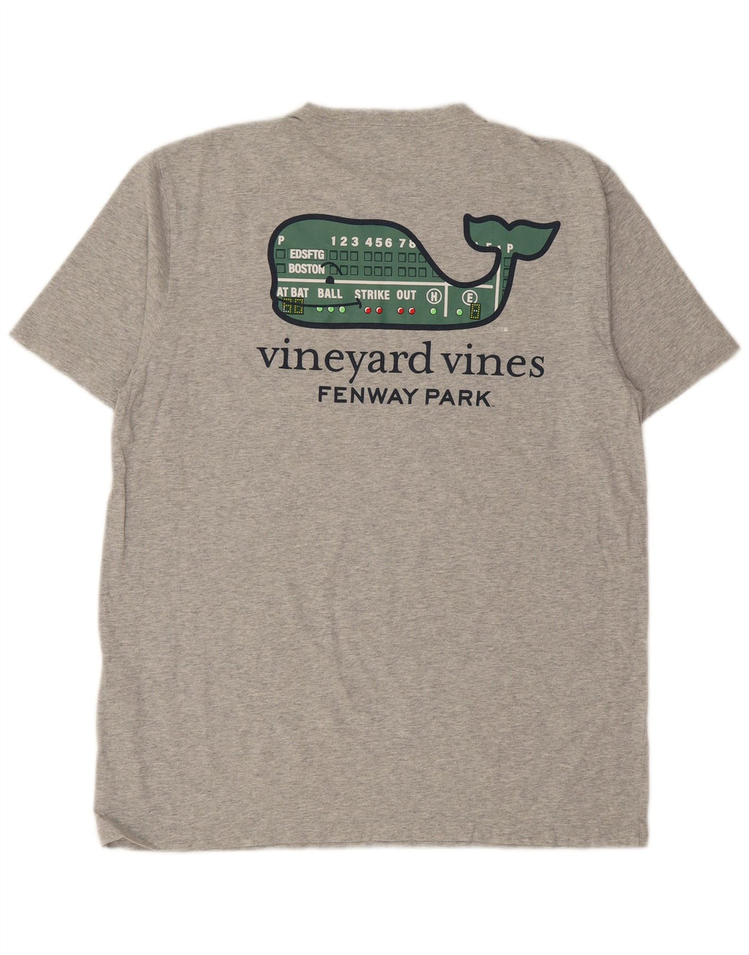 Vineyard Vines Herre grafisk T-shirt Top mellemgrå bomuld