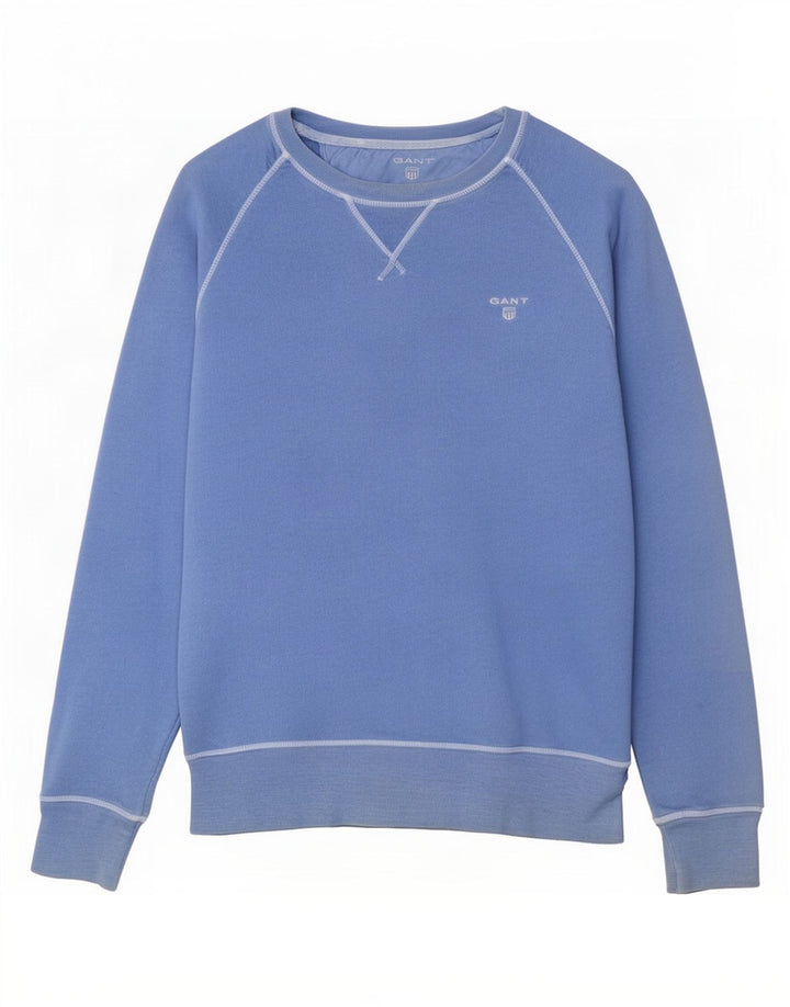Gant Sweatshirt til mænd, lille blå bomuld