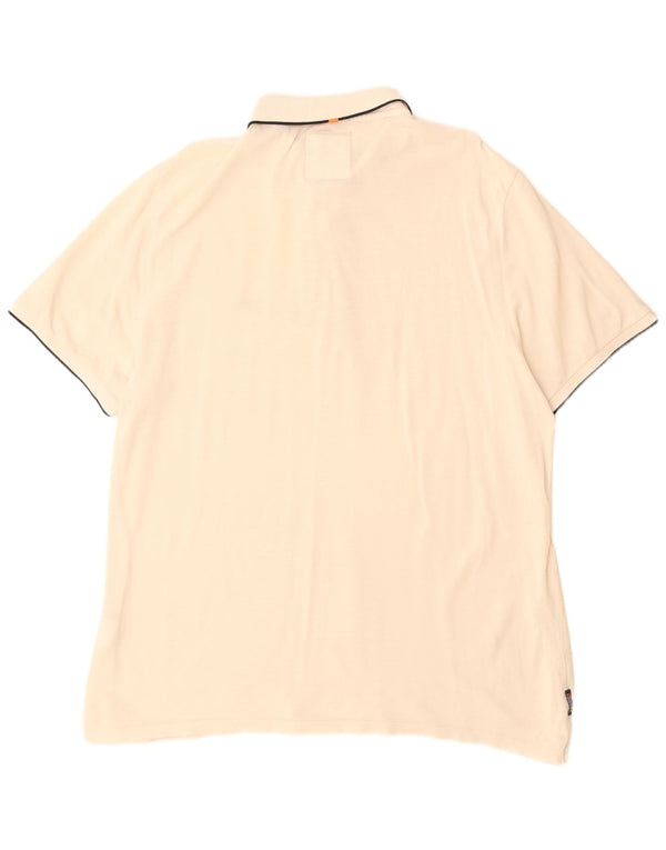 Superdry Polo Shirt til mænd 2XL Off White Bomuld
