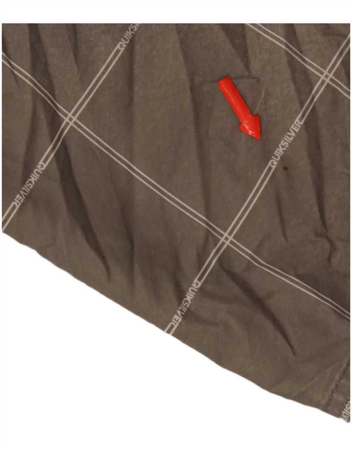 Quiksilver Chino Shorts til mænd W34 Large Grey Ternet Polyester