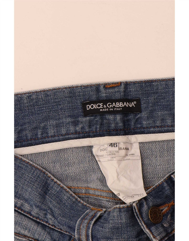 Dolce & Gabbana Lige Jeans til kvinder IT 46 Large W32 L32 Blå Flecked