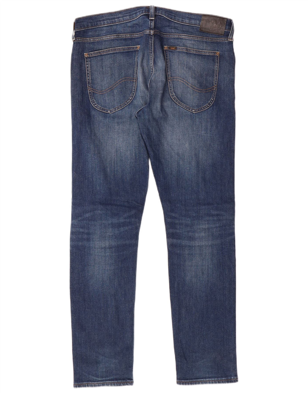 Lee Herre Luke Tapered Slim Jeans W34 L32 Blå Bomuld