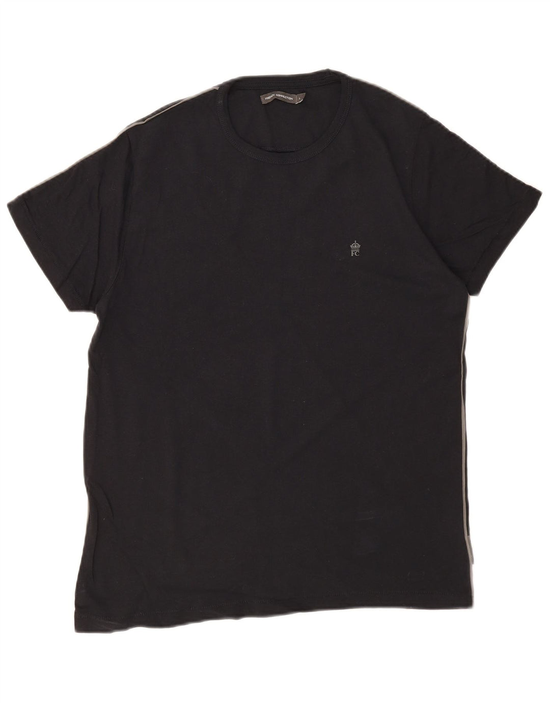 FRENCH CONNECTION Mens T-Shirt Top Large Black Cotton