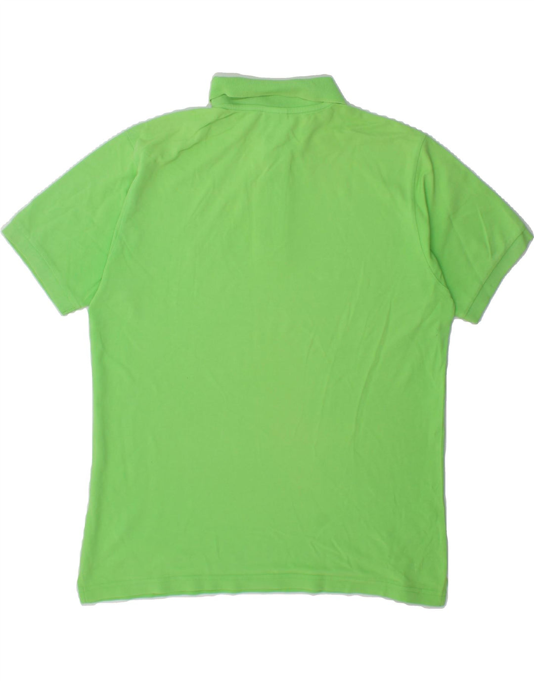 SPALDING Mens Polo Shirt Large Green Cotton Vintage Spalding and Second-Hand Spalding from Messina Hembry 