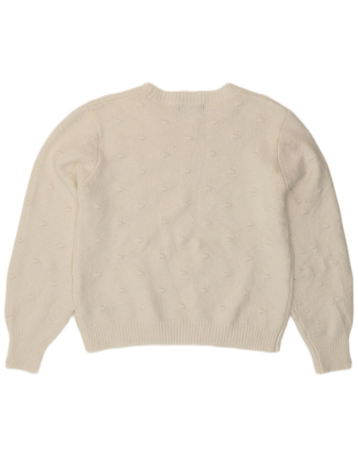 Marks & Spencer Dame sweater med rund hals DK 14 Medium White