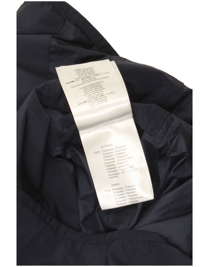 Replay Herre grafisk regnjakke UK 36 Small Navy Blue Polyester