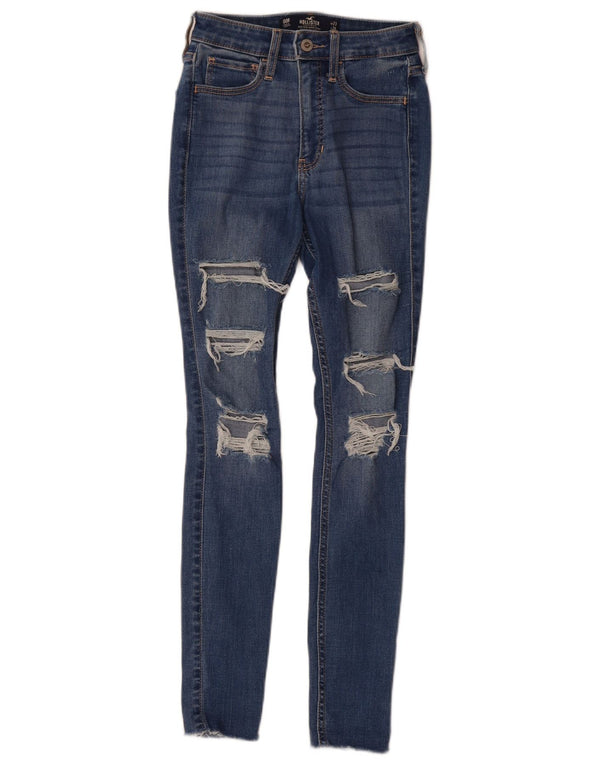 Hollister Dame Super Skinny Jeans US 00 2XS W23 L28 Blå