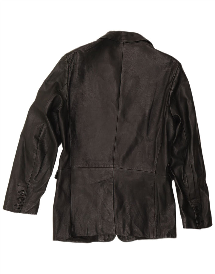 Zen Dame Læderjakke IT 50 XL Sort Læder