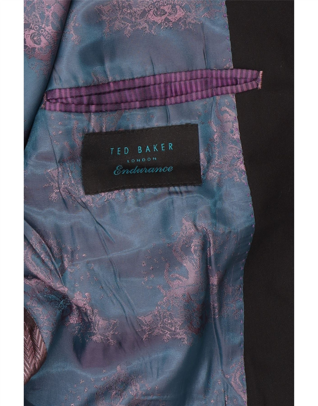Ted Baker Herre 2-knaps blazerjakke UK 38 Medium Sort Uld