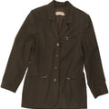 MERE & MERE Dame 4-knaps blazerjakke EU 40 Medium Khaki Polyester