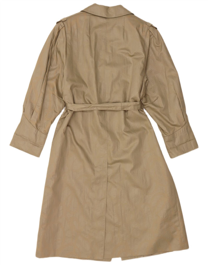 VINTAGE Trench Coat til kvinder EU 38 Medium Beige Bomuld