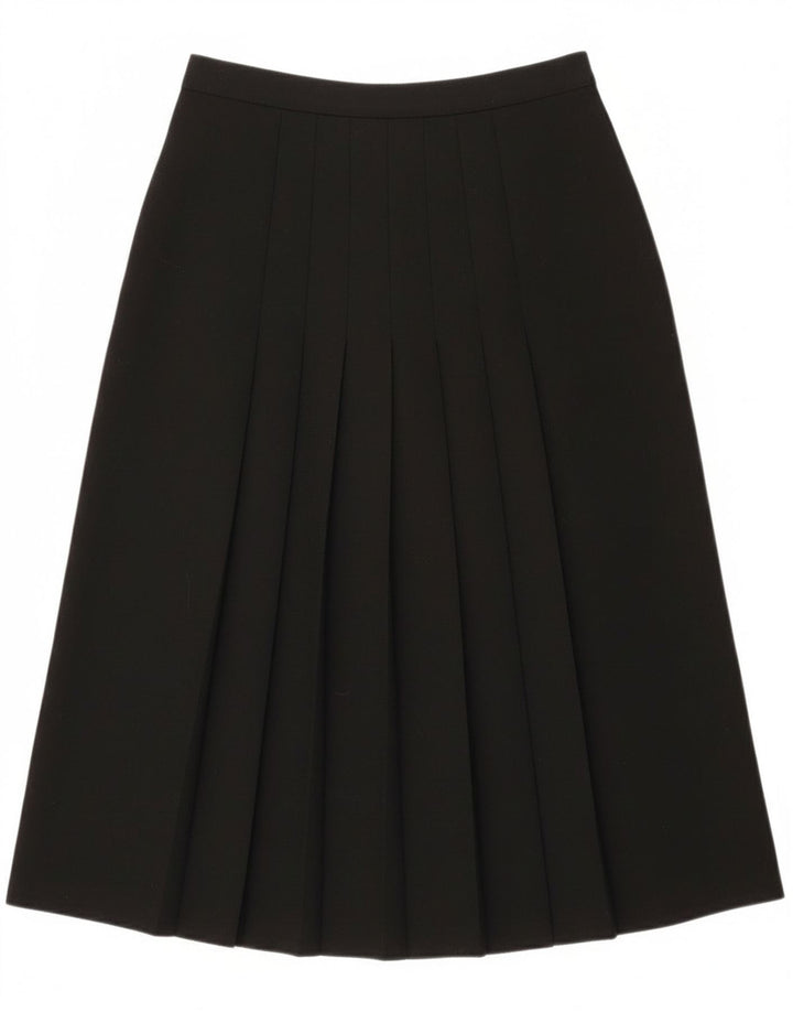 Del Mod Kvinder Højtalje Plisseret Nederdel EU 38 Medium W27 Sort Polyester