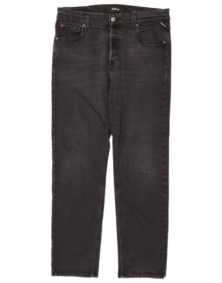 Replay Dame Straight Jeans W32 L28 Grå