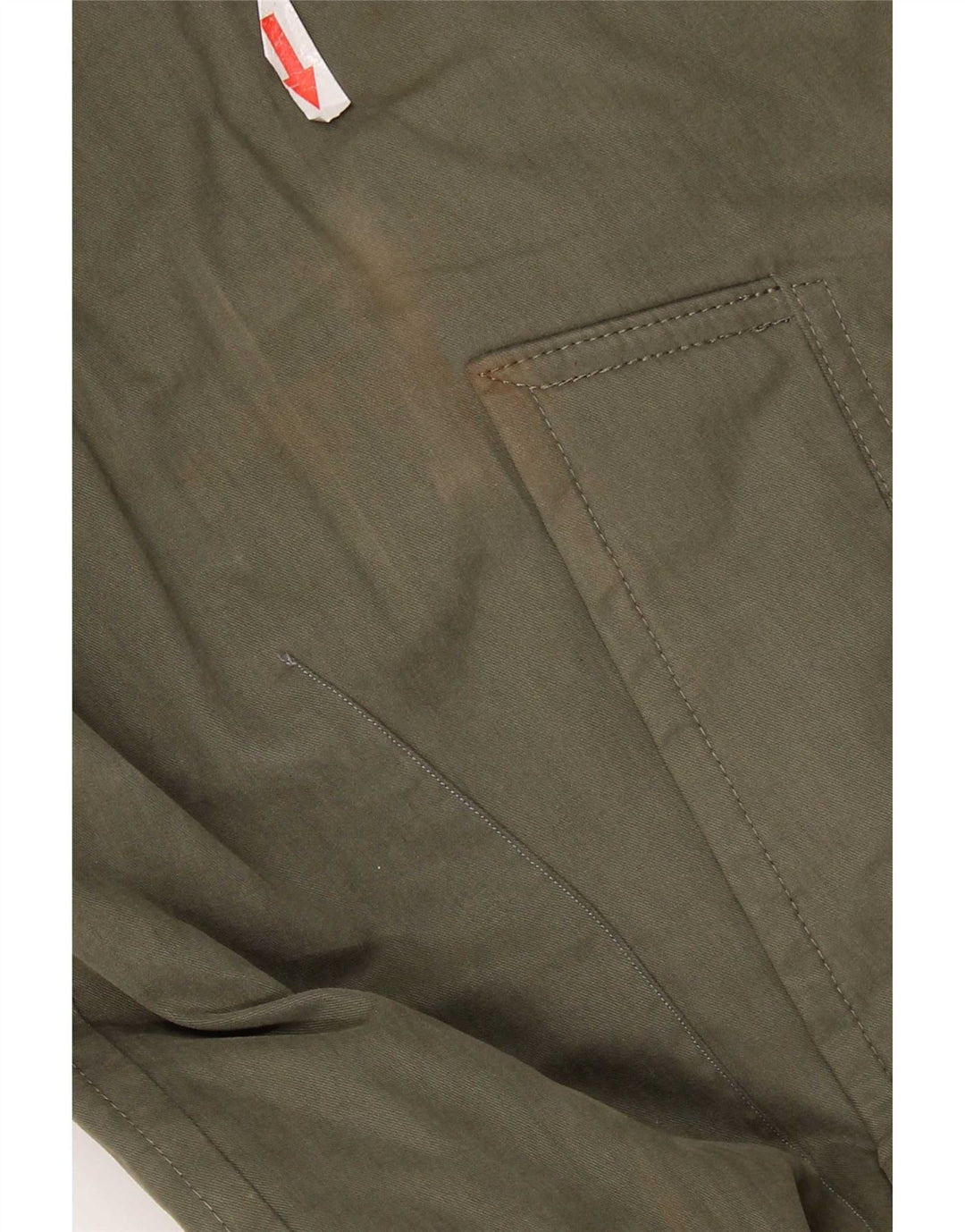 Hugo Boss Dame Overfrakke EU 54 2XL Khaki Bomuld