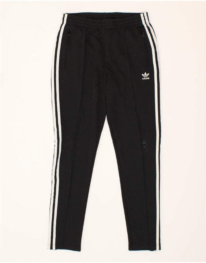 ADIDAS Womens Tracksuit Trousers UK 10 Small Black Polyester Vintage Adidas and Second-Hand Adidas from Messina Hembry 