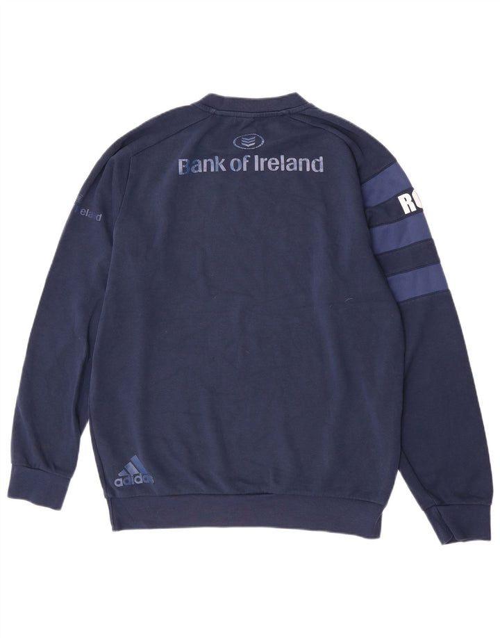 Adidas grafisk sweatshirt til mænd, stor marineblå bomuld