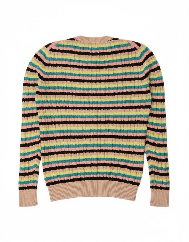 JACK WILLS Womens Crew Neck Jumper Sweater UK 8 Small Multicoloured