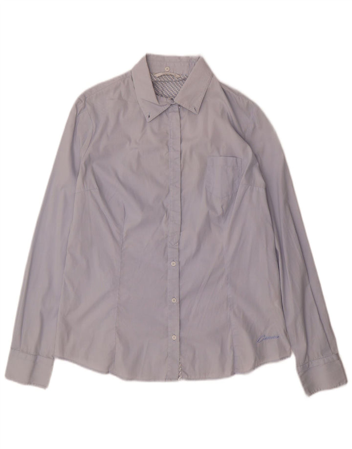 CARRERA Womens Shirt UK 16 Large Blue Cotton