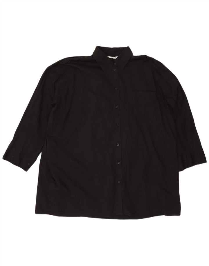 ZARA Oversized skjorte til kvinder UK 18 XL Sort