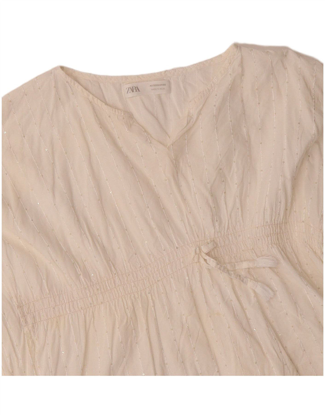 ZARA flagermusbluse til kvinder DK 16 Stor hvid