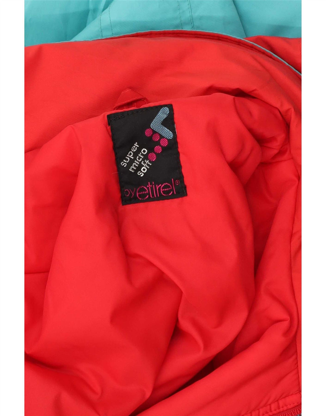 Etirel Ski Jumpsuit med hætte til mænd Lille rød farveblok