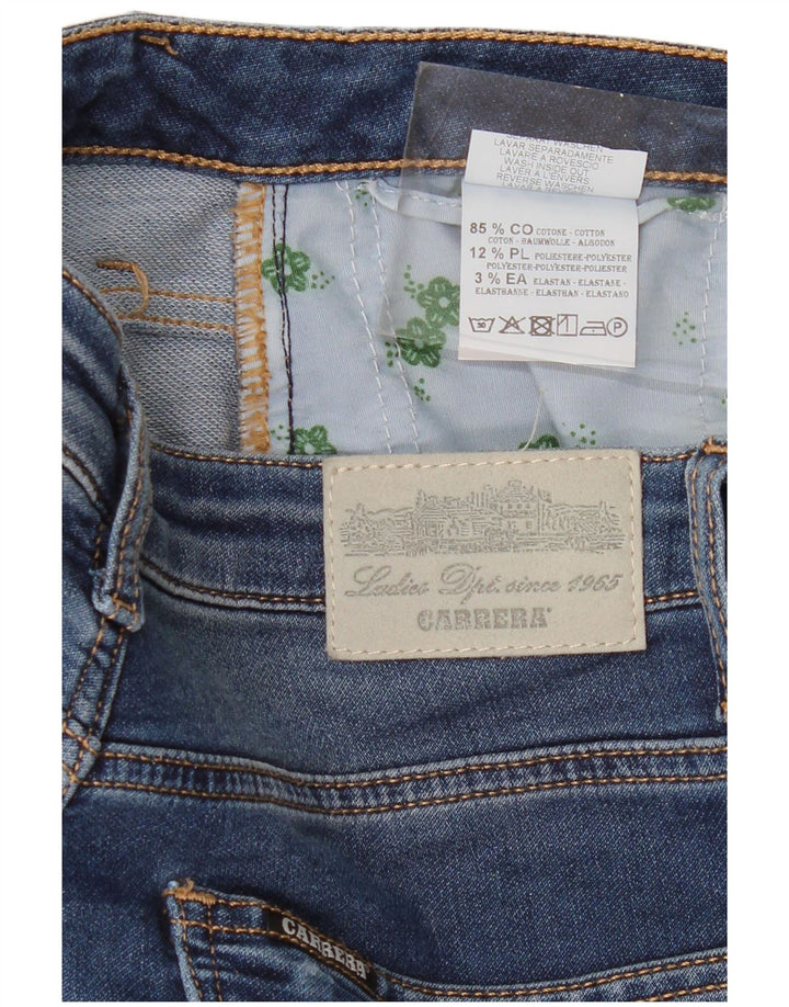 Carrera Dame Crop Slim Jeans W30 L25 Marineblå Bomuld